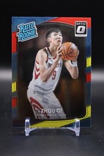 Zhou Qi, Houston Rockets, 2017-18 Donruss Optic, Rated Rookie, Red/Yellow, #151
