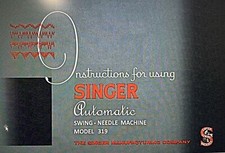 Large Deluxe-Edition Singer 319 319K 319W  Ma...