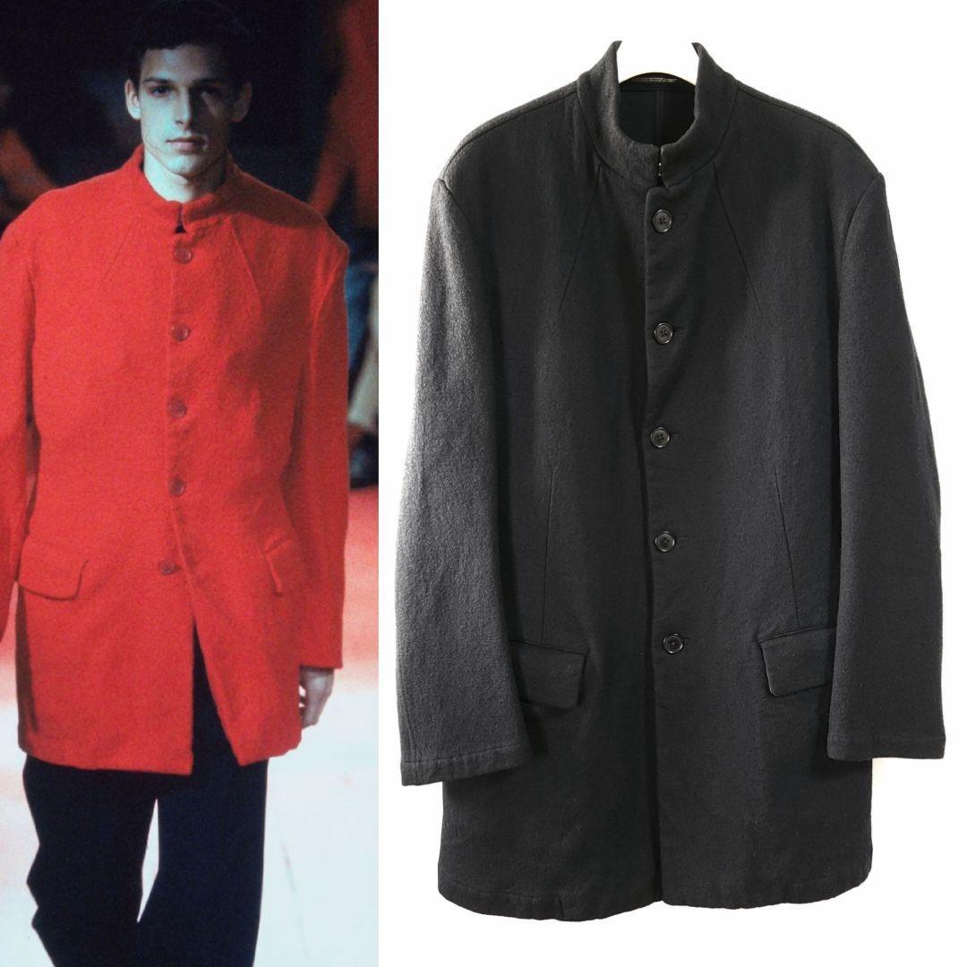 01Aw Yohji Yamamoto Pour Homme Wool Shrinkage Coat | eBay