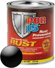 POR-15 (GLOSS BLACK) Rust Preventive Paint Pint #45008 16oz