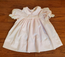Vintage Bryan Toddler Girls Pink Polyester Blend Dress Lace Trim Size 2T USA