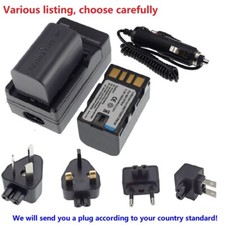 Battery or Charger for JVC BN-VF815 EX-Z2000 GC-PX100 GZ-MG330 GZ-MG430 Camcorde