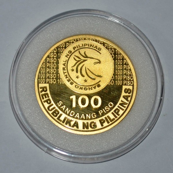 Moneda conmemorativa filipina 2017 100 Piso Muntinlupa City 100 años BSP con certificado de autenticidad
