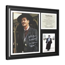 Tombstone Movie Doc Holliday Wall Art, Framed Canvas Print Val Kilmer