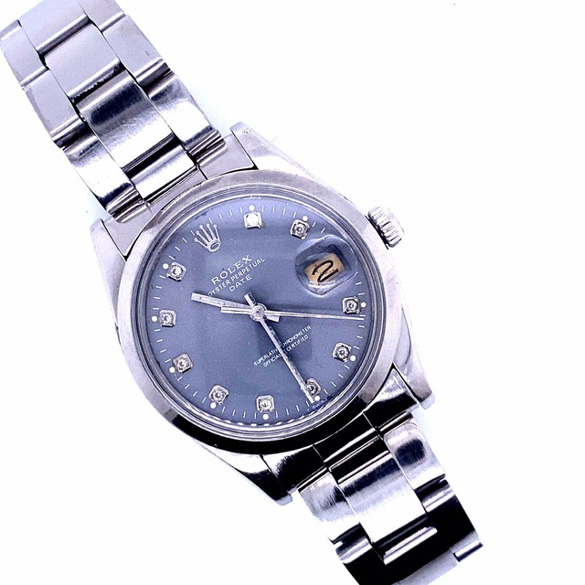 Rolex 1500 circa 1984 34mm custom diamond dial oyster bracelet Rolex 1500 circa 1984 34mm custom diamond dial oyster bracelet