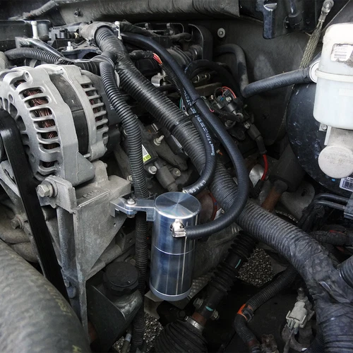 Fits 97-13 GM Truck SUV Billet Oil Catch Can Separator 4.8 5.3 6.0 6.2 LS