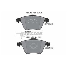 Satz Bremsbeläge Bremsklötze vorne für Seat Exeo 3R2 ST 3R5 | 24446250