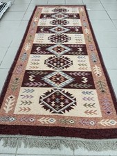 Image of Turkish Reversible Kilim Runner Rug 80x200cm – Cotton Blend Washable