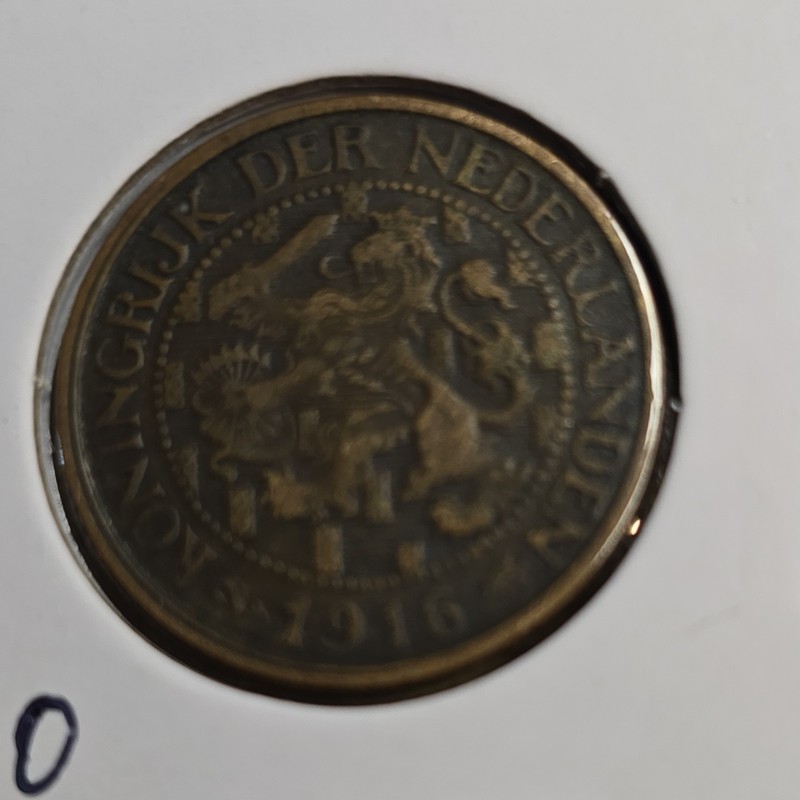 Netherlands 1916 1 Cent Coin Uncertified Collectible Dutch Currency