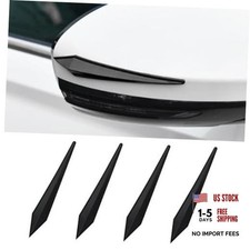 4PCS Car Door Edge Guard Protector, Self-Adhesive Vehicle Rearview Mirror Black