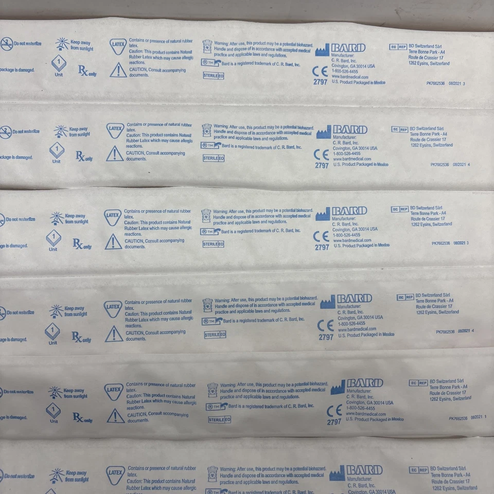 Catéteres utilitarios de goma 24-BD 277714 sellados individualmente 1/2028 Foto 3 de 4