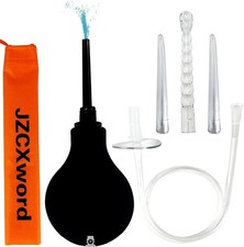 Enema Bulb Kit Douche Cleaner for Men Women 9.3oz Enama 19.7in Black