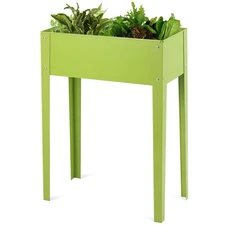 25" x13" Outdoor Elevated Garden Plant Stand Raised Tall Flower Bed Box New