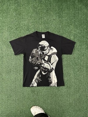 Vintage 2007 HALO 3 Master Chief Xbox 360 Microsoft Game Promo T-Shirt Size M