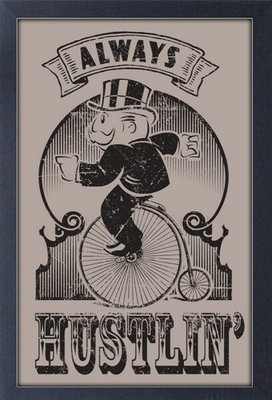 639365 Monopoly Always Hustlin' Board Game Iconic Wall Decor Poster