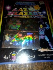 Vintage New Masters of the Universe Lazer Blazers 3-D Holographic Stickers 