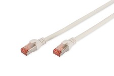 DIGITUS CAT 6 S-FTP patch cord, Cu, LSZH AWG 27/7, length 10 m, color white Cat-