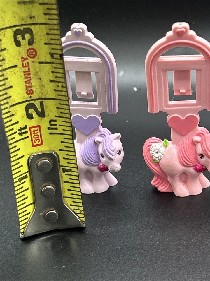 RARE! My Little Pony Bookmark Clips Set of 4 1984 McDonalds Happy Meal Regional  - Image 3 of 3
