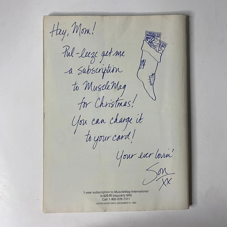 MuscleMag International Magazine January 1994 No. 139 Dorian Yates No Label VG - Image 3 of 3