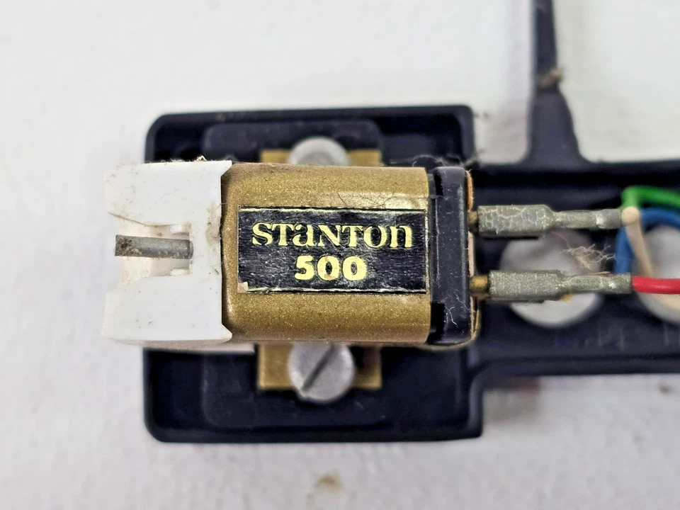 Vintage Technics SL-20 Belt Drive Turntable Headshell w Stanton 500 Stylus - Image 3 of 4