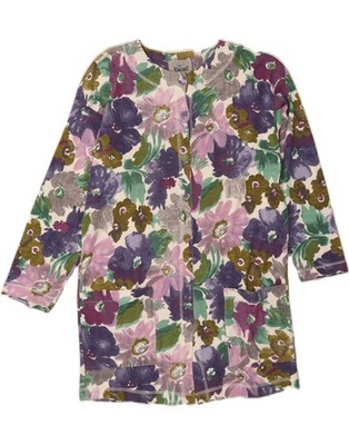 42ND STREET Damen Morgenmantel Shirtkleid UK 16 Large bunt Blumen OG07