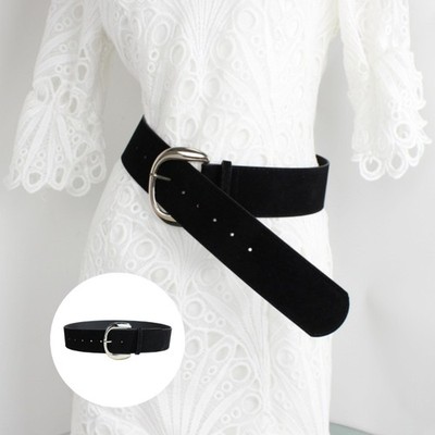 Adjustable Belt Wide High Quality PU Leather Strong Alloys Buckles Multicolor