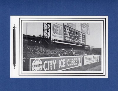 SPORTSMAN PARK: St. Louis scoreboard ads GEM~ice~shoes~WAY BACK WHEN postcard
