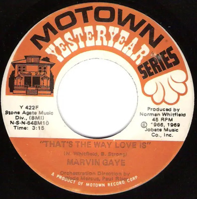 Marvin Gaye Too Busy Thinking About My Baby / Thats The Way Love Is Motown