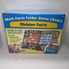 BRAND NEW Lakeshore Math Facts Learning Folder Games - Division Facts TT329