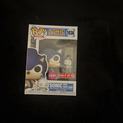 Funko Pop! Games: Flocked SONIC & HERO CHAO #1036 Target Excl