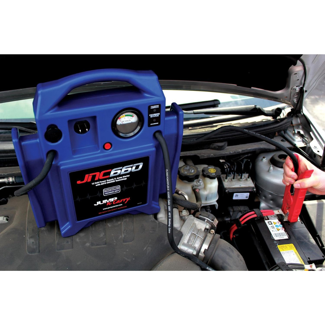 Clore Automotive Jump-N-Carry JNC660 1700 Peak Amp 12 Volt Jump Starter , Blue