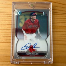 Justin Riemer Bowman 1st Auto (2023) SS RC / Prospect - Athletics