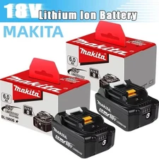 PACK OF 2 Original Makita BL1860B-2 18V LXT Lithium-Ion 6.0 Ah 5.0 Ah Battery