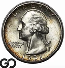 1951-S Washington Quarter, Beautiful Gem BU++
