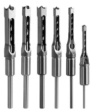 Square Hole Mortise Chisel Drill Bit Tools, HSS Woodworking Hole Saw Mortisin...