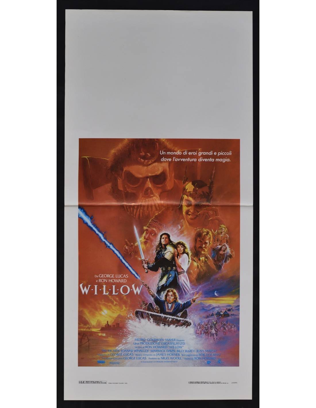 Locandina originale film Willow (1988) - Regia di Ron Howard