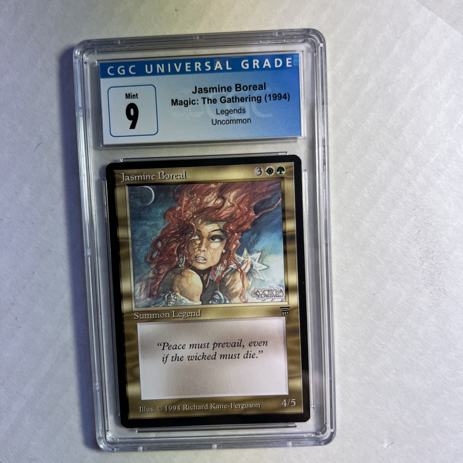 MTG Legends Jasmine Boreal CGC 9 MINT 1994 release