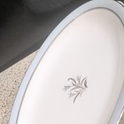 Noritake China Bluebell 16" LG Oval Serving Platter- Pattern 5558- Platinum Trim — photo 3