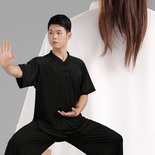 Milk Silk Martial Arts Tai Chi Uniform T-shirt Shirt Kung Fu Wingchun Suit Mesh