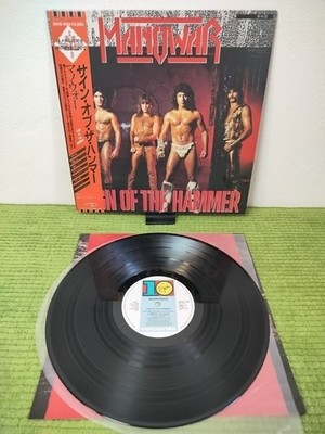Manowar    Sign Of The Hammer , OBI Japan, NEAR MINT, LP
