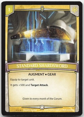 Standard Shardsword ASC-113 - Ascension - Common - Argent Saga