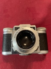 Braun Super Paxette Kamera 45mm mit Agfa Tully Flash inkl. Ledertasche Vintage