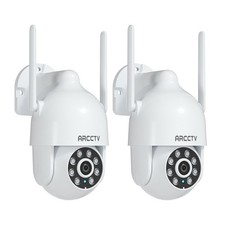 ARCCTV 360°PTZ Security Camera Wifi Wireless 24H Record Audio Home Outdoor 2Pack