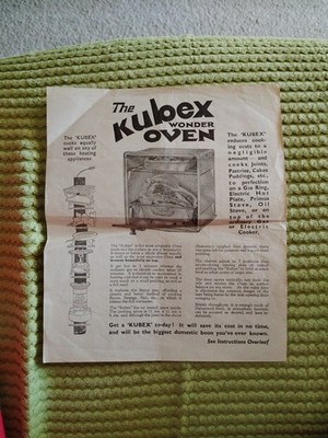 Instructions For Using The Kubex Wonder Oven Leaflet (2)