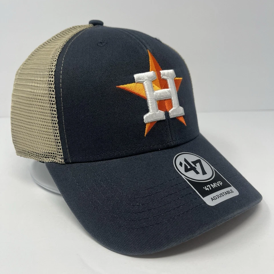 '47 Brand MLB Houston Astros очистить бейсболки регулируемый мужской шляпа крышка дальнобойщика - Изображение 3 из 4