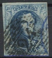 Belgium 1851 : Good Very Fine Used Stamp With Nice Margins