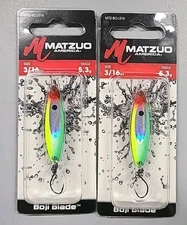 2 Matzuo America Boji Blade 3/16 - Hot Head Clown MTZ-BOJ316-HHC FREE SHIPPING 