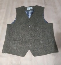 Jos A Banks 1905 Mens Size M Wool Tweed Vest Green Brown Tones