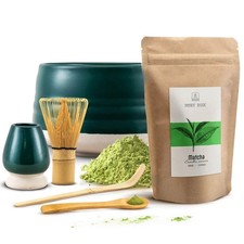 Matcha Set Tea Powder Mary Rose 100g Bamboo Accessories Whisk Blue Bowl 500ml