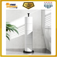 Toilet Paper Holder Stand with Reserve Function , Free-Standing Storage